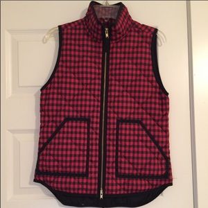JCrew buffalo plaid vest
